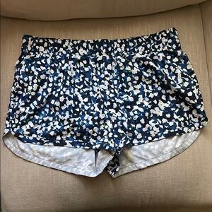 Gap Fit Blue Patterned Athletic Shorts Size XL